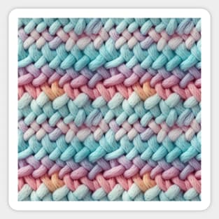 Pastel Knit Waves Sticker